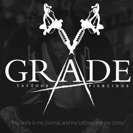 Dark tattoo studio interior representing a database activation campaign for Grade A Tattoos